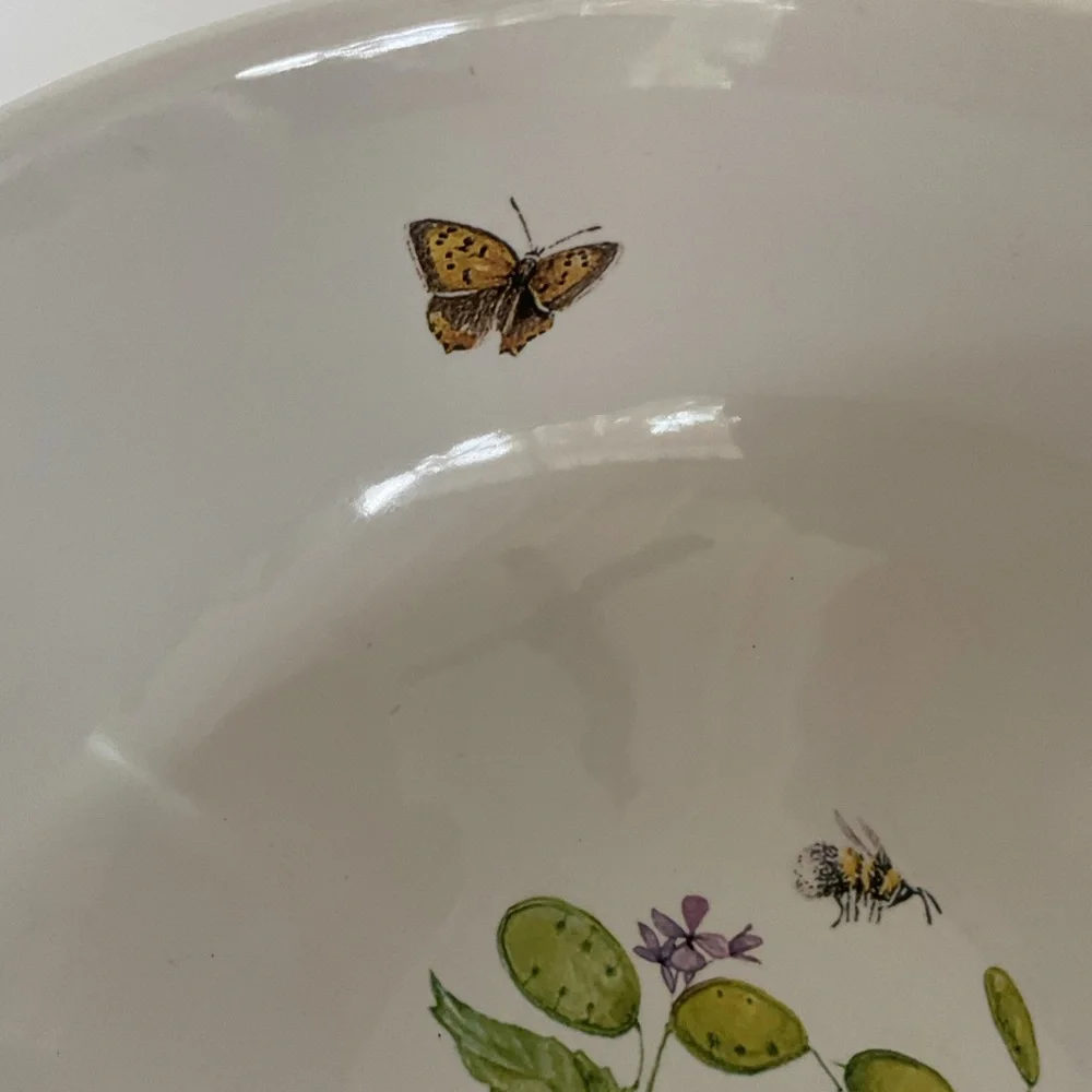 Vintage Hallmark Marjolein Bastin Wildflower Meadow Nesting Mixing Bowl 9”